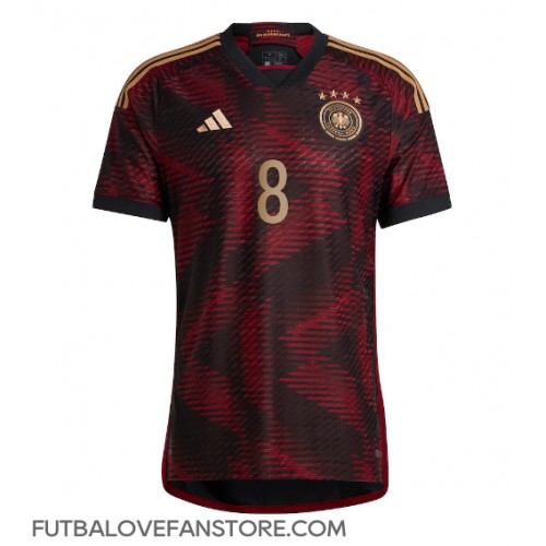 Nemecko Leon Goretzka #8 Vonkajší futbalový dres MS 2022 Krátky Rukáv